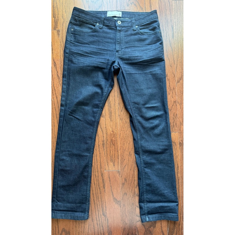 Paper Denim & Cloth Mens Slim Straight Dark Indigo Jeans 34x32 DU9S2DMCHB1